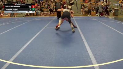 120 lbs Round 2 - Deacon Meyers, West Salem Bangor vs Corbin Durst, Top Dawgs