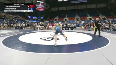 157 lbs Cons. Sub-quarters - Jacob Penzkover, Wisconsin vs Joseph Paun, Indiana