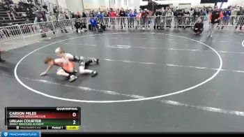 100 lbs Quarterfinal - Carson Miles, Grindhouse Wrestling Club vs Urijah Courter, Sebolt Wrestling Academy