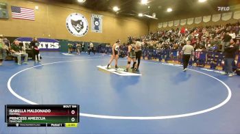 145 lbs Quarterfinal - Princess Amezcua, Tehachapi vs Isabella Maldonado, Foothill
