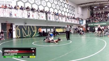 106 lbs Cons. Round 5 - Joseph Factora, Hoover (North Canton) vs Collin Bartos, Buckeye (Medina)