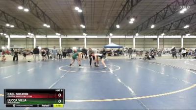 117 lbs Semifinal - Lucca Villa, Wood River vs Cael Sirucek, Grizzly Wrestling Club