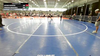 132 lbs Rr Rnd 2 - Javone Dawkins, 84 Athletes Black vs Preston Brightbill, TNWC Black