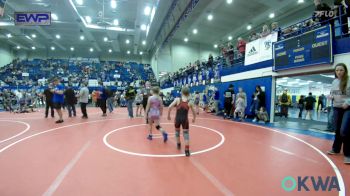 66 lbs Consi Of 8 #2 - Conley Robinson, Pawnee Peewee Wrestling vs Temperance Lehew, Cowboy Wrestling