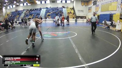 113 lbs Round 3 (8 Team) - Jaden Williams, Wellington vs LOCHLYN HARRIS, Riverview WC