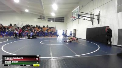 126 lbs Champ. Round 1 - Thomas Gonzales, Central East vs Daniel Baeza, San Dimas