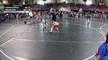 73 lbs Cons. Round 4 - Brylee Allen, Hawks Wrestling Club (Lincoln) - Girls vs Luciana Caudillo, MWC Wrestling Academy