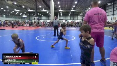 55 lbs Placement (4 Team) - Jase Bolton, BEASTWORKS WRESTLING CLUB vs Cameron Boothe, HANOVER HAWKEYE