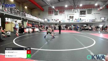 61 lbs Rr Rnd 2 - Kayden Mitchell, Broken Bow Youth Wrestling vs River Minton, Runestone