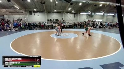 132 lbs Cons. Round 1 - Derek Norwood, Adams City vs Brenden O`Dea, Pueblo West