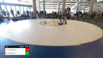 157 lbs Champ. Round 1 - Chris Anguiano, Surfside RTC vs Mika Ontiveros, Vasky Bros