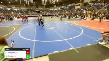 49 lbs Quarterfinal - Elliana Delgado, Fort Lupton vs Kash Conde, Bear Cave