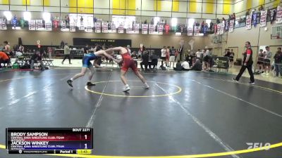 190 lbs Semifinal - Brody Sampson, Central Iowa Wrestling Club /Team Intensity vs Jackson Winkey, Central Iowa Wrestling Club /Team Intensity