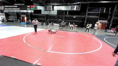 88 lbs Consolation - Braylon Stark, Thorobred WC vs Braxten Serrano, Stout Wr Acd