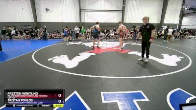 215 lbs Round 4 - Preston Wentling, Inland Northwest Wrestling Training Center vs Tristan Poulos, Thurston County Wrestling Club