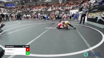 76 lbs Consolation - Hudson Daniel, Bridge Creek Youth Wrestling vs Brennan Gray, Midwest City Bombers Youth Wrestling Club