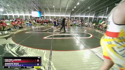 88 lbs Quarters & 1st Wb (16 Team) - Colton Larimer, Missouri vs Dawson Back, Oklahoma Outlaws Blue