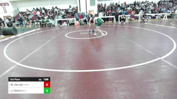 138 lbs 3rd Place - Nick Varvak, Sharon vs Jackson Gearin, Billerica