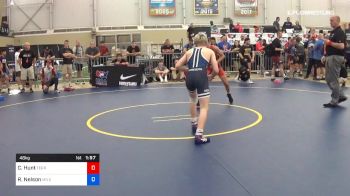 48 kg Consi Of 16 #2 - Cole Hunt, Terry Style vs Reid Nelson, MN Elite