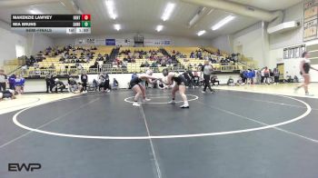 135 lbs Semifinal - Makenzie Lawvey, Bentonville Girls vs Mia Bruns, Sand Springs Girls