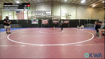 37-40 lbs Rr Rnd 3 - Destine'e Stephens, Comanche Takedown Club vs Dandi Harrington, Marlow Outlaws