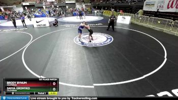 121 lbs 1st Place Match - Savva Gromyko, California vs Brody Bynum, California