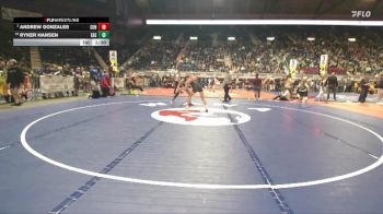 4A-138 lbs Champ. Round 1 - Andrew Gonzales, Central vs Ryker Hansen, Cheyenne East