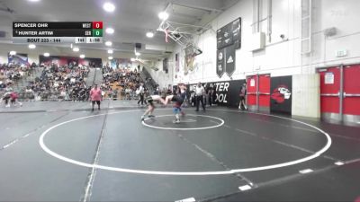 144 lbs Champ. Round 2 - Spencer Ohr, Westminster vs Hunter Artim, Servite