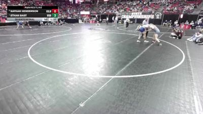 D1-120 lbs Quarterfinal - Ethan Bast, West Bend West vs Nathan Henderson, Holmen