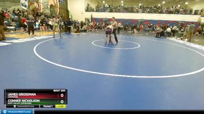 138 lbs Cons. Round 2 - James Grossman, Lewiston vs Conner Nicholson, East Valley (Spokane)