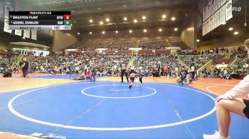 55 lbs Quarterfinal - Adriel Sumler, Mighty Bluebirds Wrestling vs Braxton Flint, Benton Parks Youth Wrestling