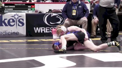 114 lbs Quarterfinal - Max Dinges, Penns Valley vs Cj Caines, Hanover Area