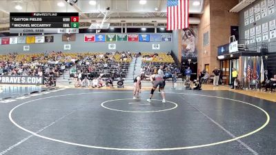 174 lbs Cons. Semi - Dayton Fields, Newberry vs Michael McCarthy, Emmanuel