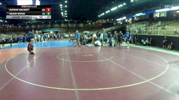 106 lbs Champ. Round 2 - Jaxson Hackett, Lake Gibson vs Julius Wood, Zephyrhills Christian