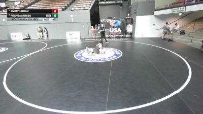 132 lbs 1st Place Match - Jimmy Urban vs Reid Savarese, RBWC (Rancho Bernardo Wrestling Club)