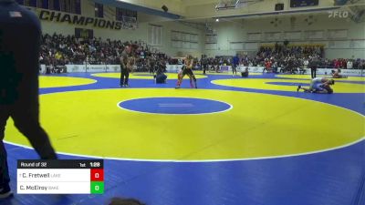 135 lbs Round Of 32 - Christian Fretwell, Lake Gibson (FL) vs Caleb McElroy, Bakersfield