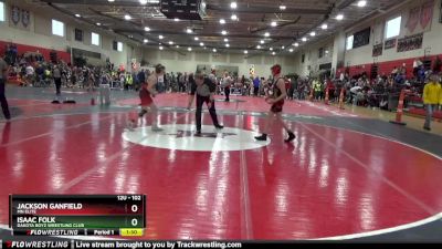 102 lbs 5th Place Match - Jackson Ganfield, MN Elite vs Isaac Folk, Dakota Boyz Wrestling Club