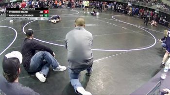 73 lbs Champ. Round 1 - Addilynn Alexander, Double Dog Wrestling vs Stormiee Starr, Aurora Wrestling Club