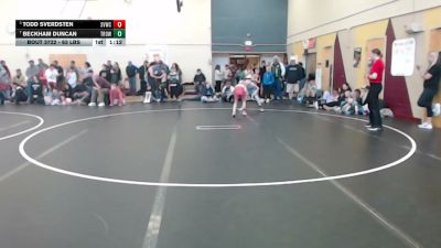 63 lbs Semis - Todd Sverdsten, Silver Valley Wrestling Club vs Beckham Duncan, Thunder Ridge Outlaws Wrestling Club