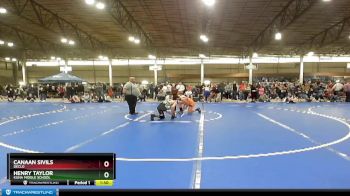 120 lbs Champ. Round 2 - Henry Taylor, Kuna Middle School vs Canaan Sivils, Declo