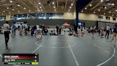 92 lbs Round 1 (8 Team) - Rylan Wax, POWA vs Brady Genard, Mat Assassins Black