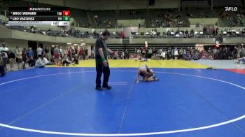 90 lbs Cons. Round 2 - Leo Vazquez, Pinnacle vs Broc Wenger, THWC