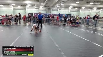 55 lbs Champ. Round 1 - Louis Milgrim, VHW vs Emory White, Marcaurele Wrestling