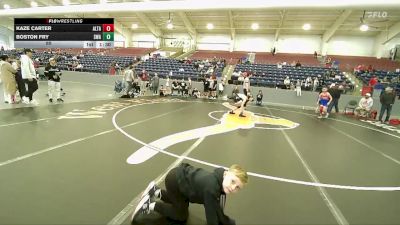 85 lbs Round 3 (4 Team) - Boston Fry, Sanderson Wrestling Academy vs Kaze Carter, Altamont