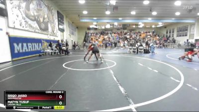 150 lbs Cons. Round 2 - Sisqo Jasso, Westminster vs Matyn Yusuf, Laguna Hills