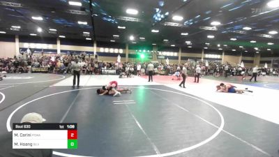 144 lbs Round Of 32 - Mario Carini, Poway HS vs Maxwell Hoang, Silverback WC