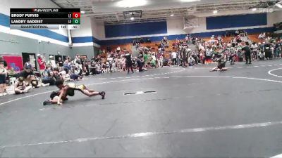 60 lbs Quarterfinal - Brody Purvis, Mighty Warriors Wrestling Aca vs Landry Gaddist, Summerville Take Down