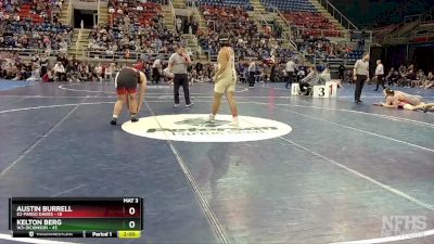 215 lbs Quarterfinal - Austin Burrell, E2-Fargo Davies vs Kelton Berg, W3-Dickinson