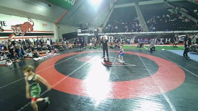 56 lbs Champ. Round 2 - Cash Wilson, Oregon vs Zeivier Lindsay, Utah