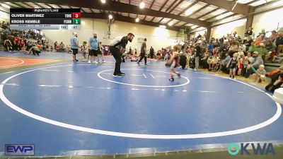 43 lbs Consi Of 4 - Kolter Gay, Blackwell Wrestling Club vs Wylie Orr, Caney Valley Wrestling